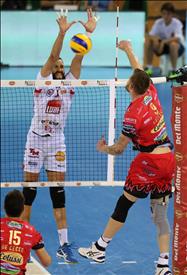 Scontro tra gli "azzurri" Juantorena - Zaytsev